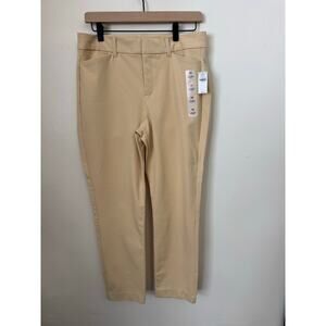 NWT Old Navy Pixie Skinny Ankle Pants Size 10 Beige High-Rise